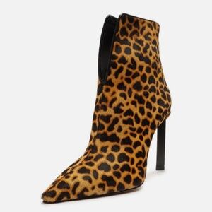 NEW SCHUTZ LEOPARD STILETTO HEEL BOOTIES SIZE 6.5 SOLD OUT ONLINE & STORES